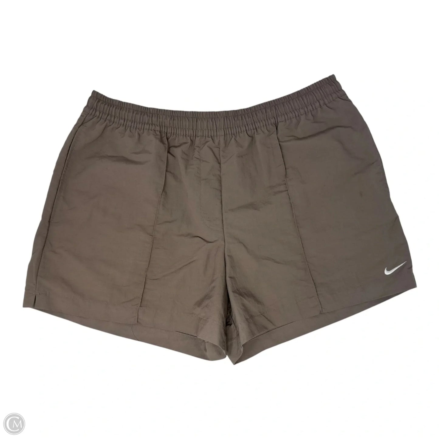 Athletic Shorts By Nike Apparel In Tan, Size: L