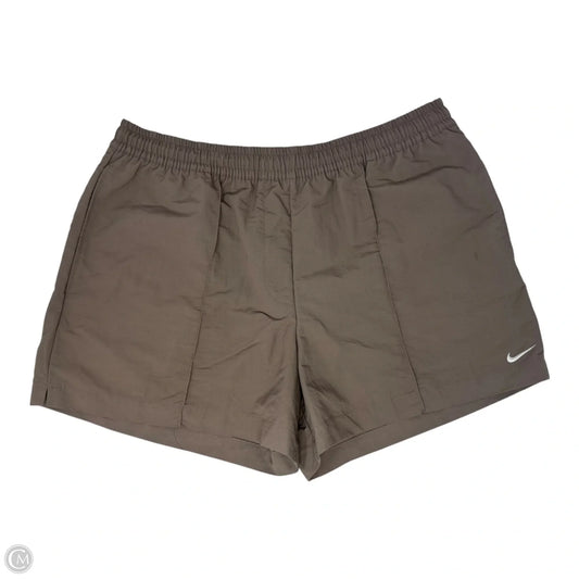 Athletic Shorts By Nike Apparel In Tan, Size: L