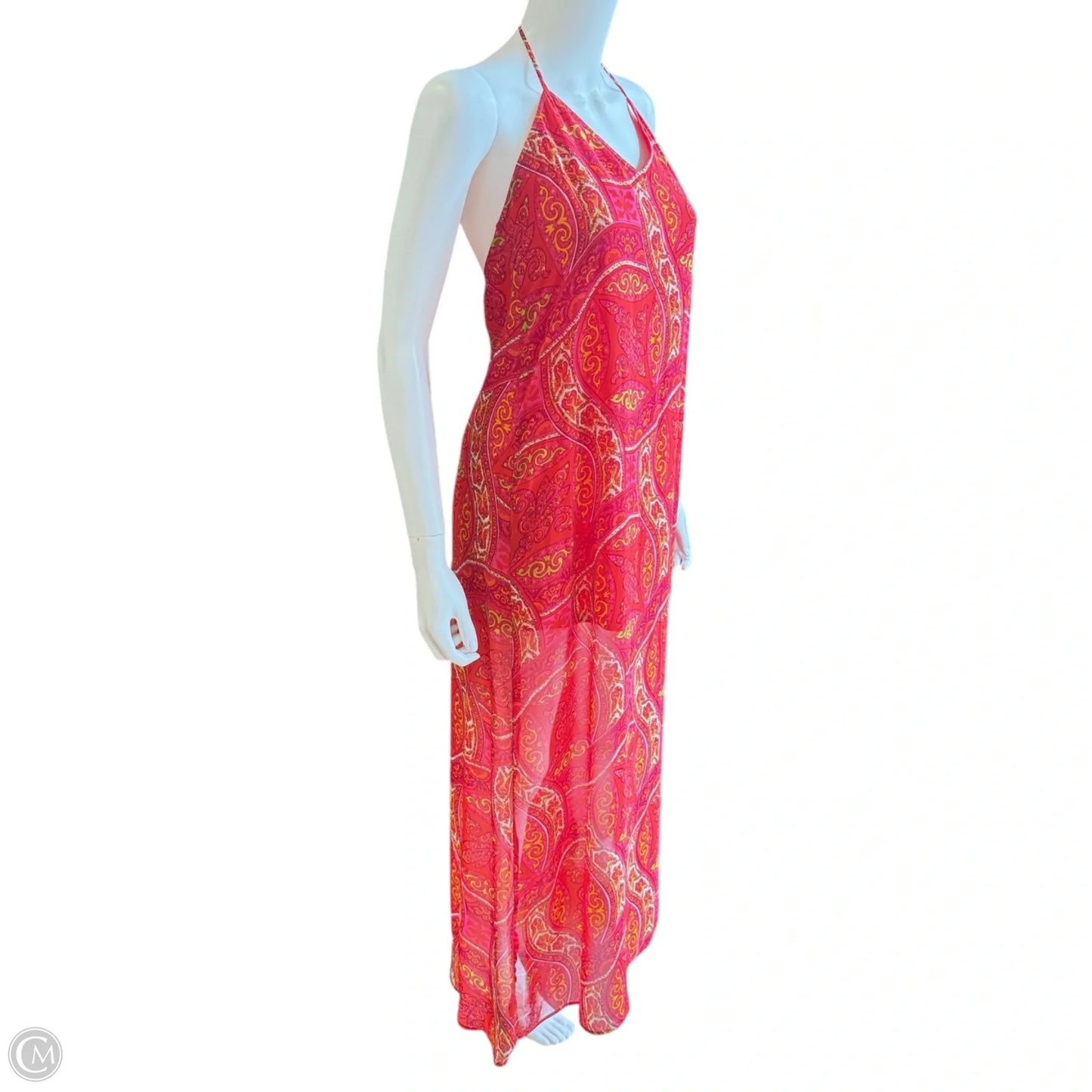Erylyn Mosiac Paisley Halter Tie Back Maxi Dress By Show Me Your Mumu In Paisley Print, Size: Xs