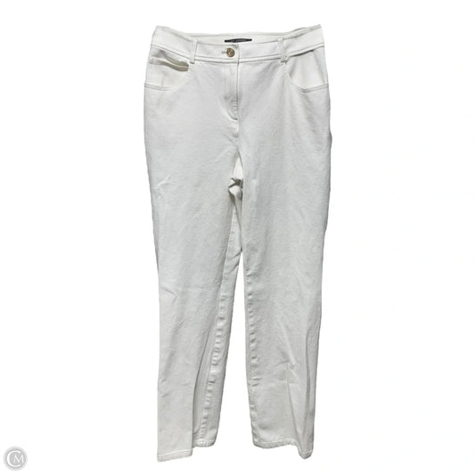 Jeans Designer By St John Caviar In Cream, Size: 2
