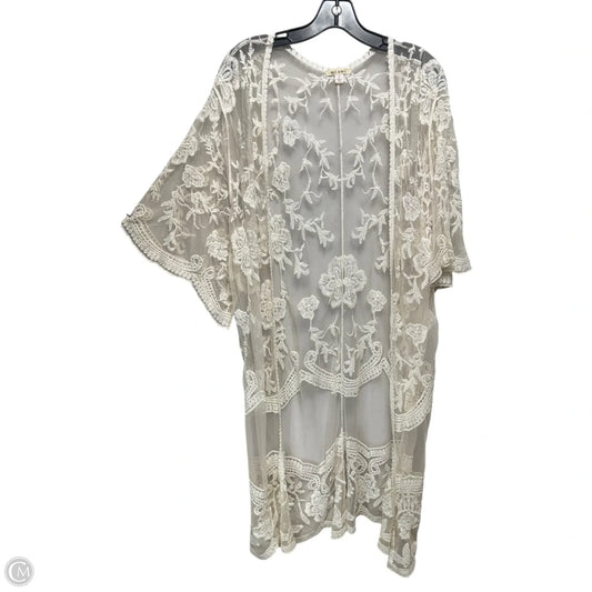 Lace Kimono By Miami In Cream, Size: S