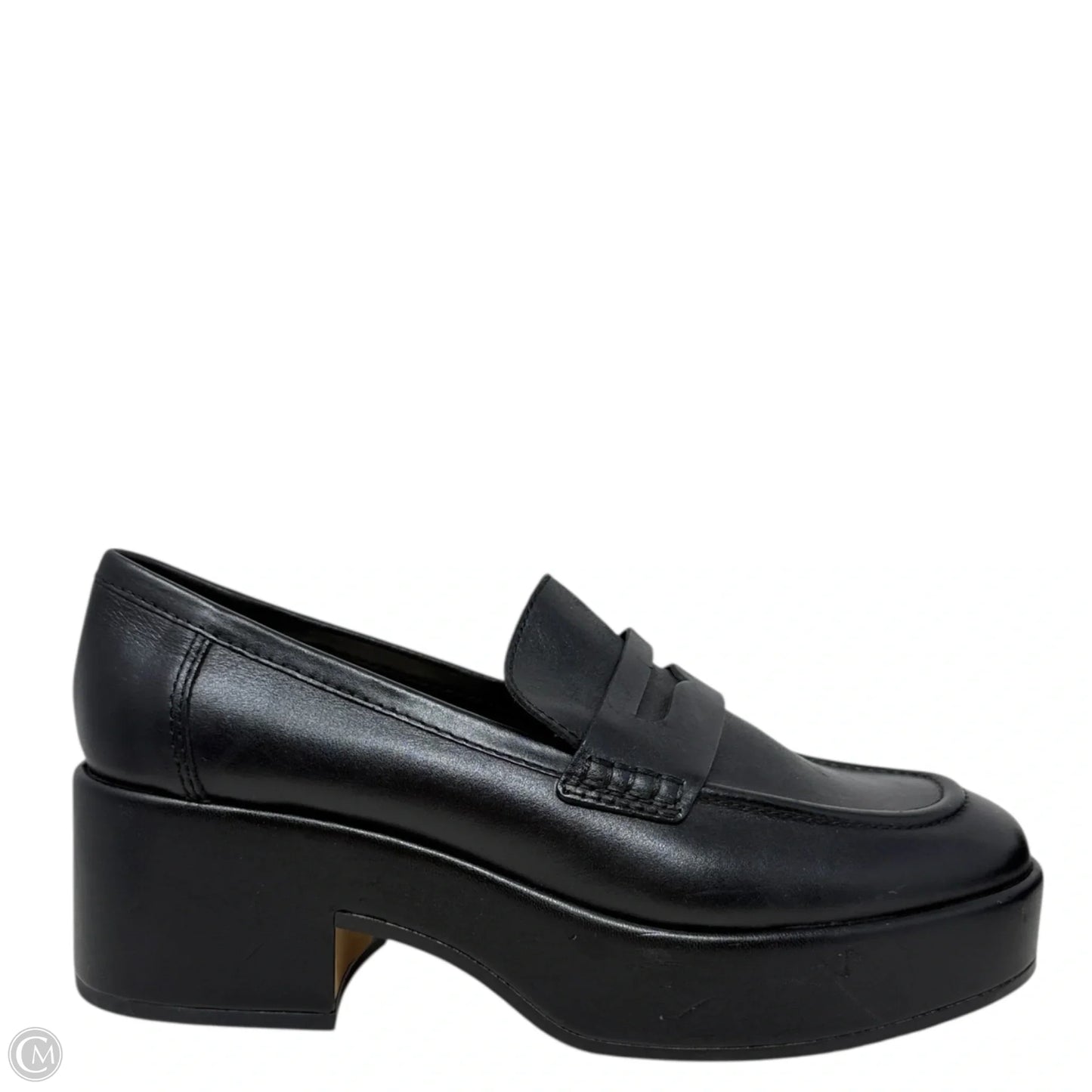 Yanni Leather Platform Loafers By Dolce Vita In Black, Size: 7.5