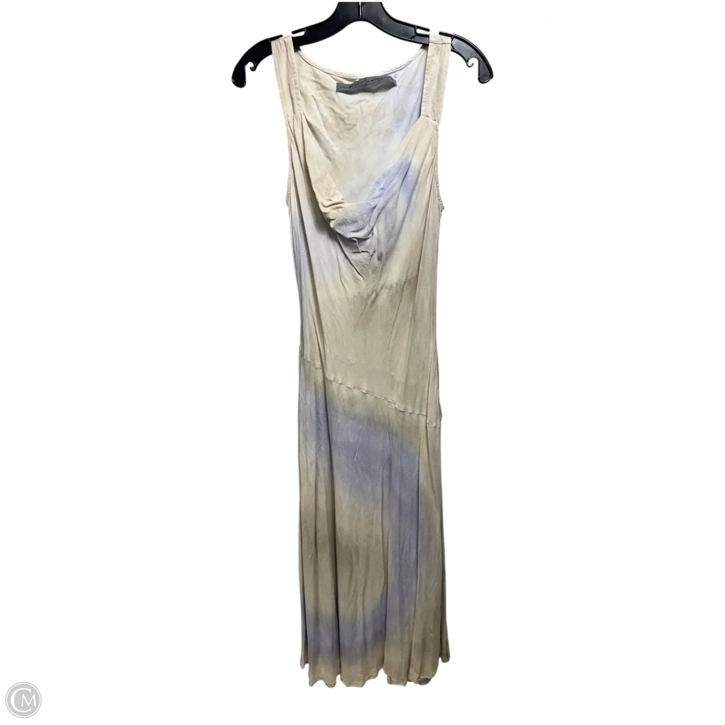 Cowl Neck Dress Casual Midi By Raquel Allegra In Tie Dye Print, Size: M