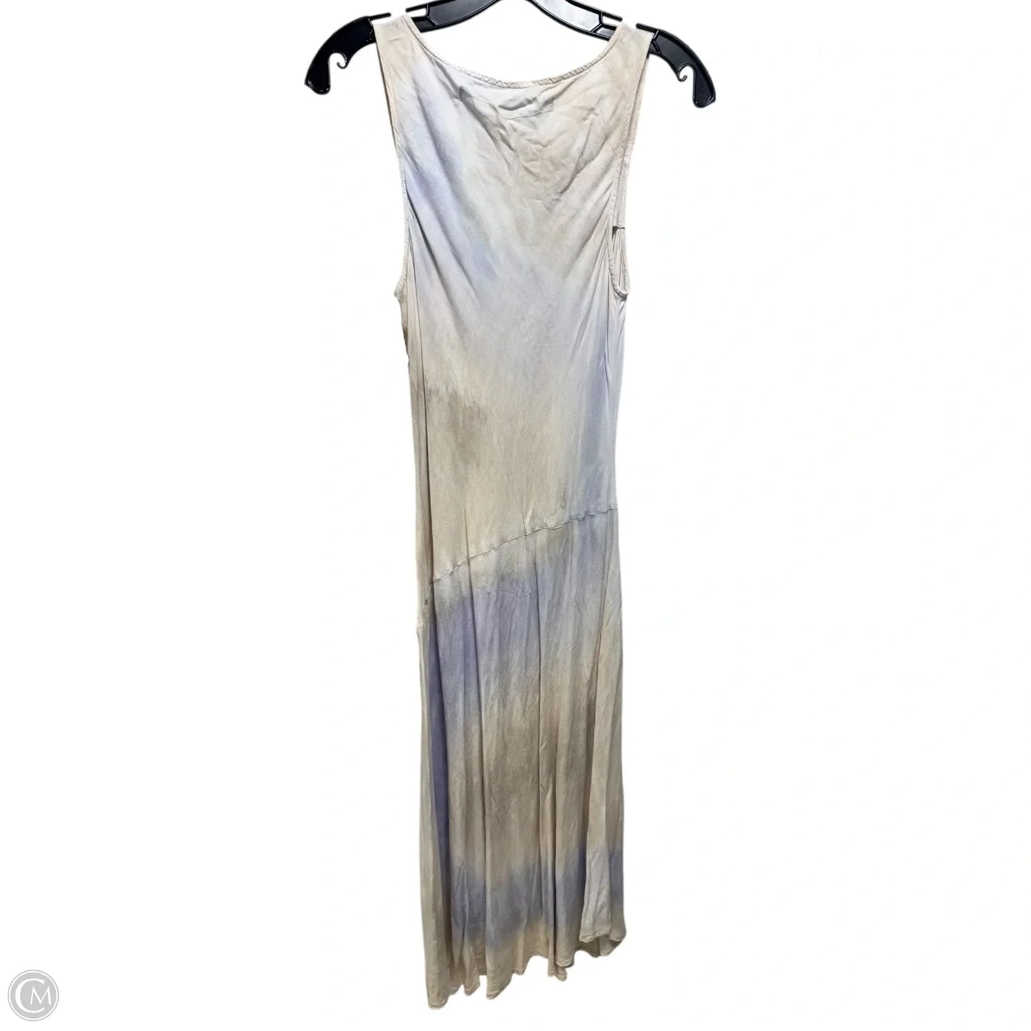 Cowl Neck Dress Casual Midi By Raquel Allegra In Tie Dye Print, Size: M