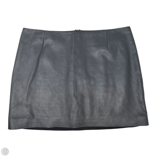 Lambskin Skirt Mini & Short By Theory In Black, Size: 10