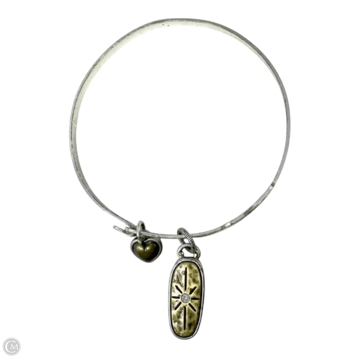 Art & Soul Believe Charm Bangle Bracelet By Brighton