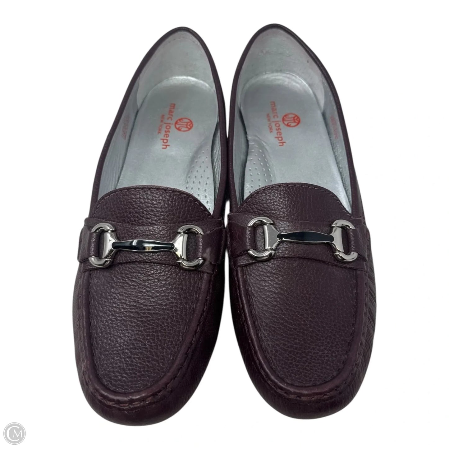 Grand St Loafers By Marc Joseph In Maroon, Size: 10.5