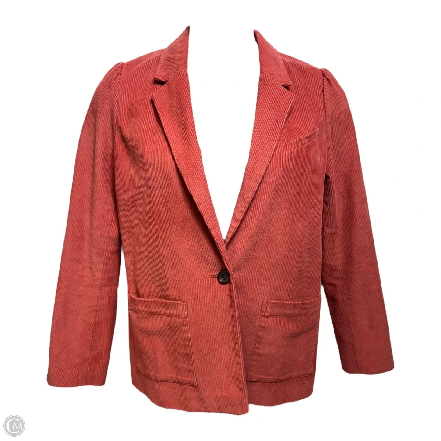 Corduroy Blazer By Hinge In Coral, Size: M
