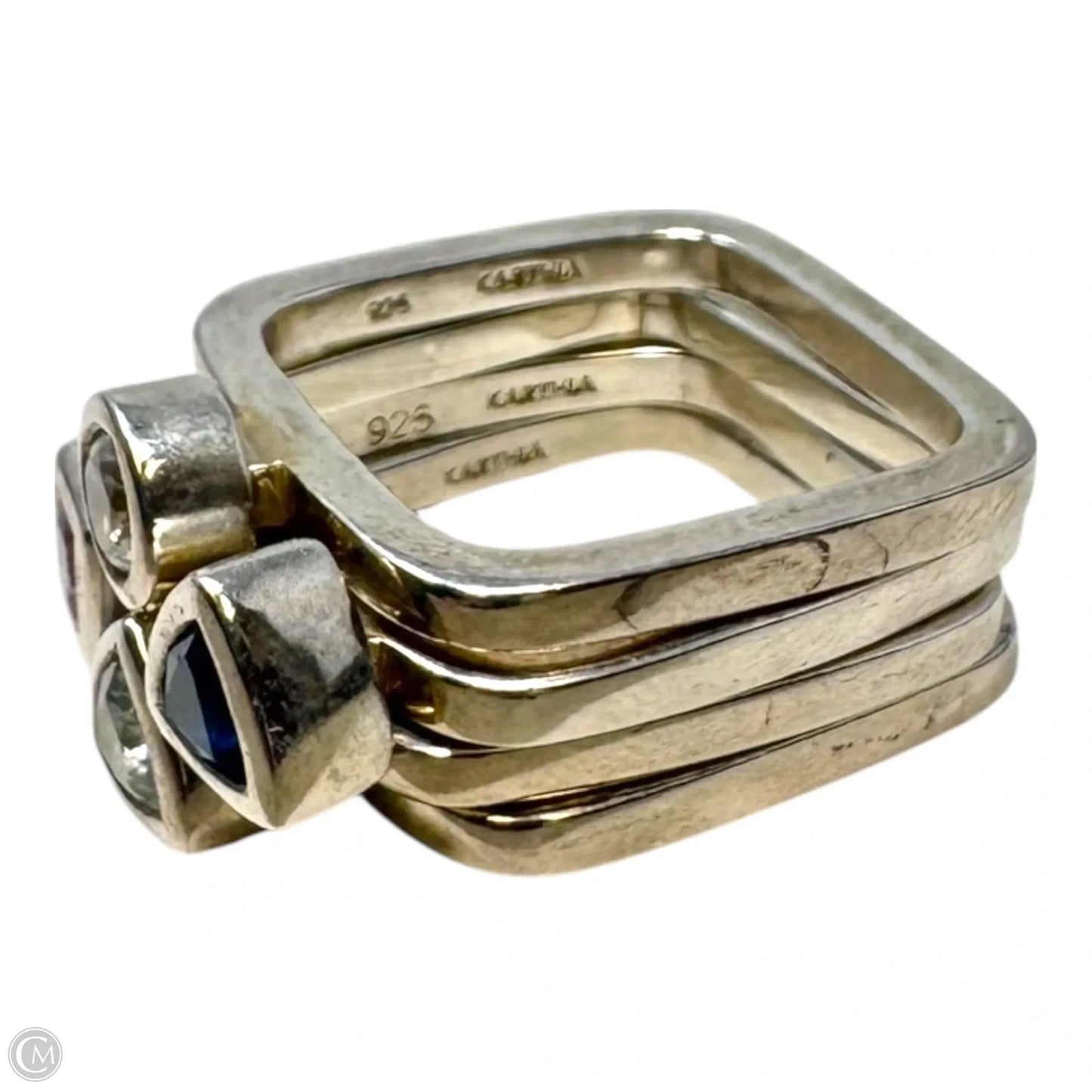 Stackable Sterling Silver Rings By Karthia, Set of 4