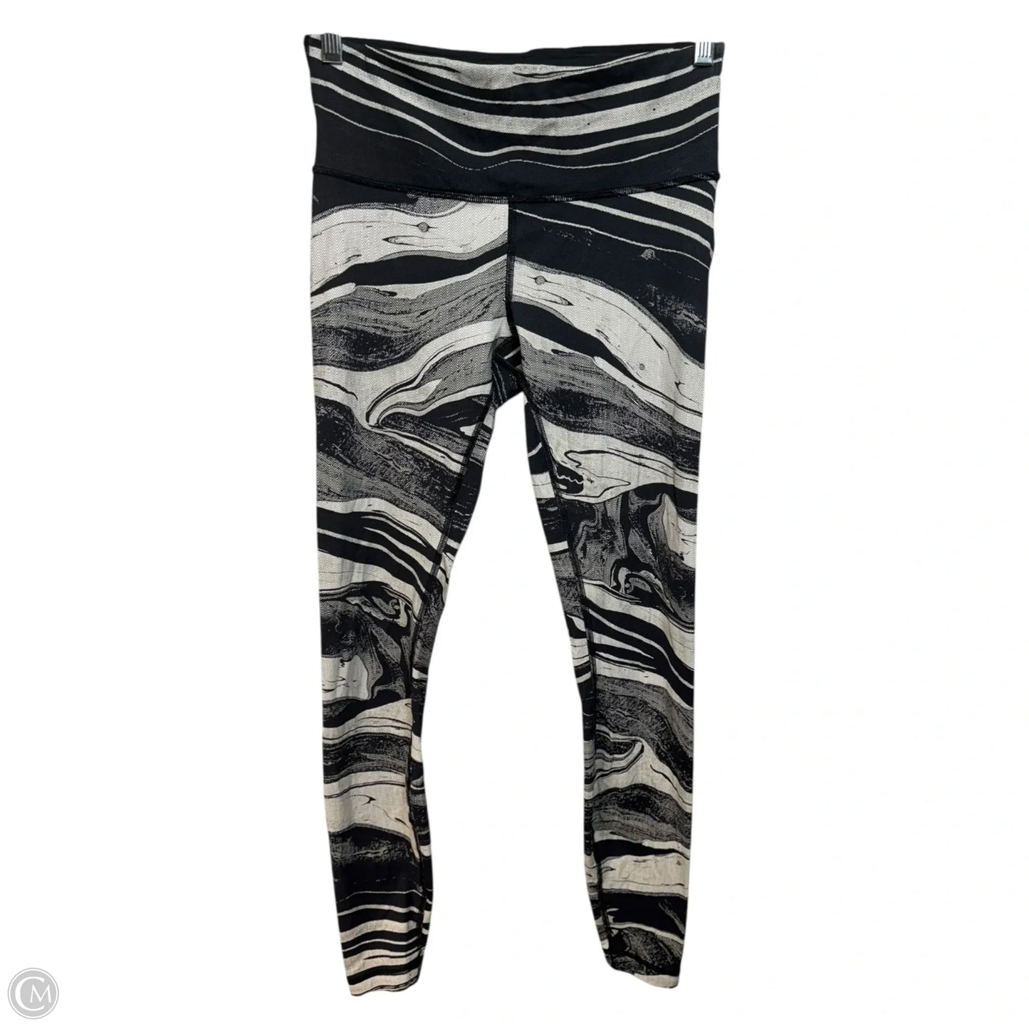 Speed Wunder Tights By Lululemon In Marbled Mix Speed Wunder 50 G White Black, Size: 6