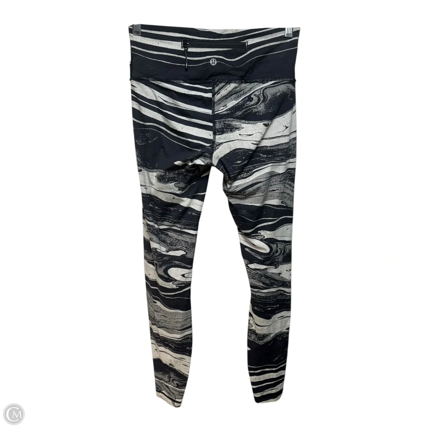 Speed Wunder Tights By Lululemon In Marbled Mix Speed Wunder 50 G White Black, Size: 6