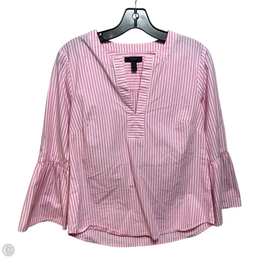 Top Long Sleeve By J. Crew In Striped Pattern, Size: 2