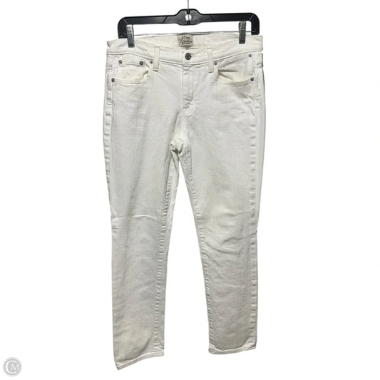 Slim Boyfriend Jeans Straight By J. Crew In White, Size: 4