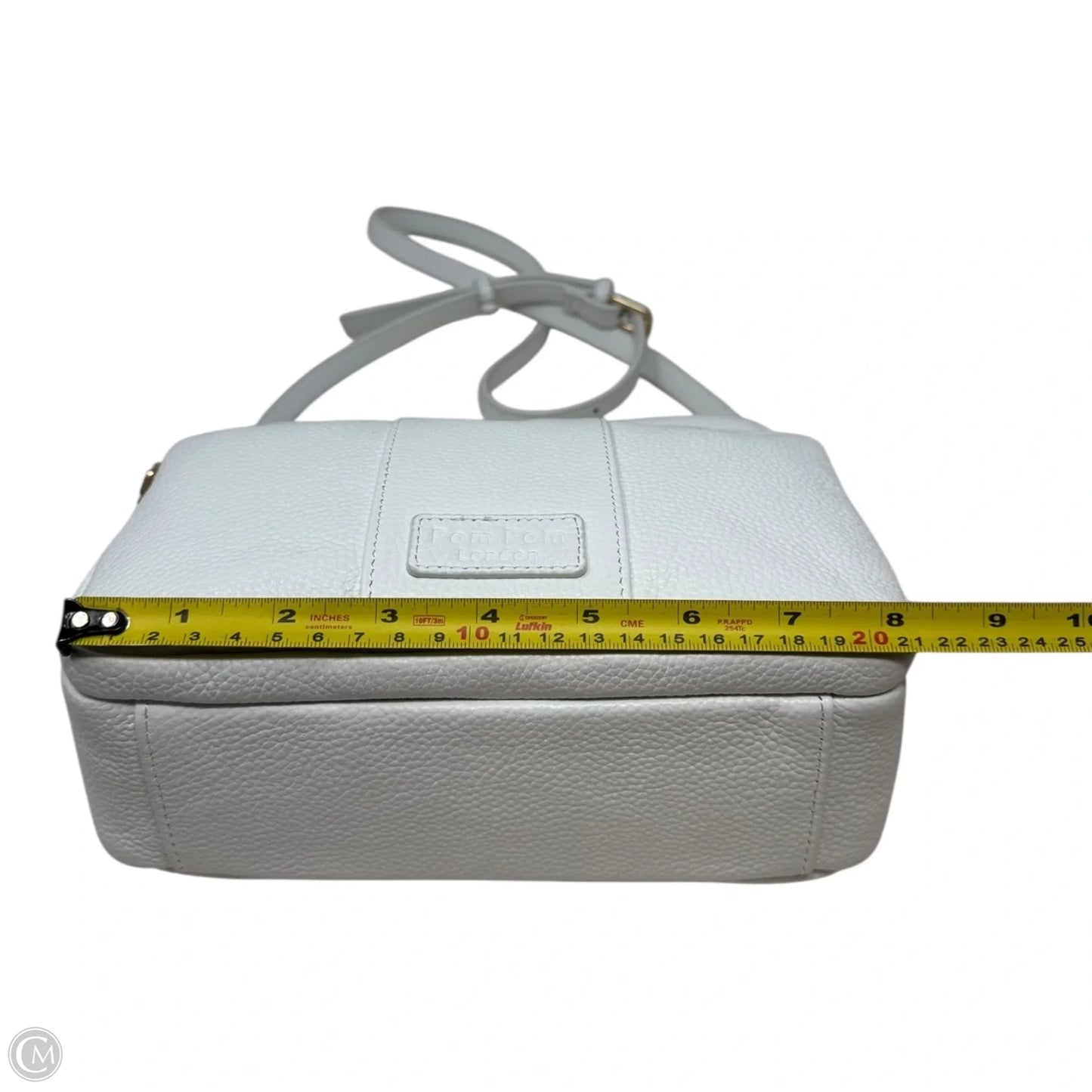 Mayfair Crossbody Handbag Leather By Pom Pom London, Size: Medium