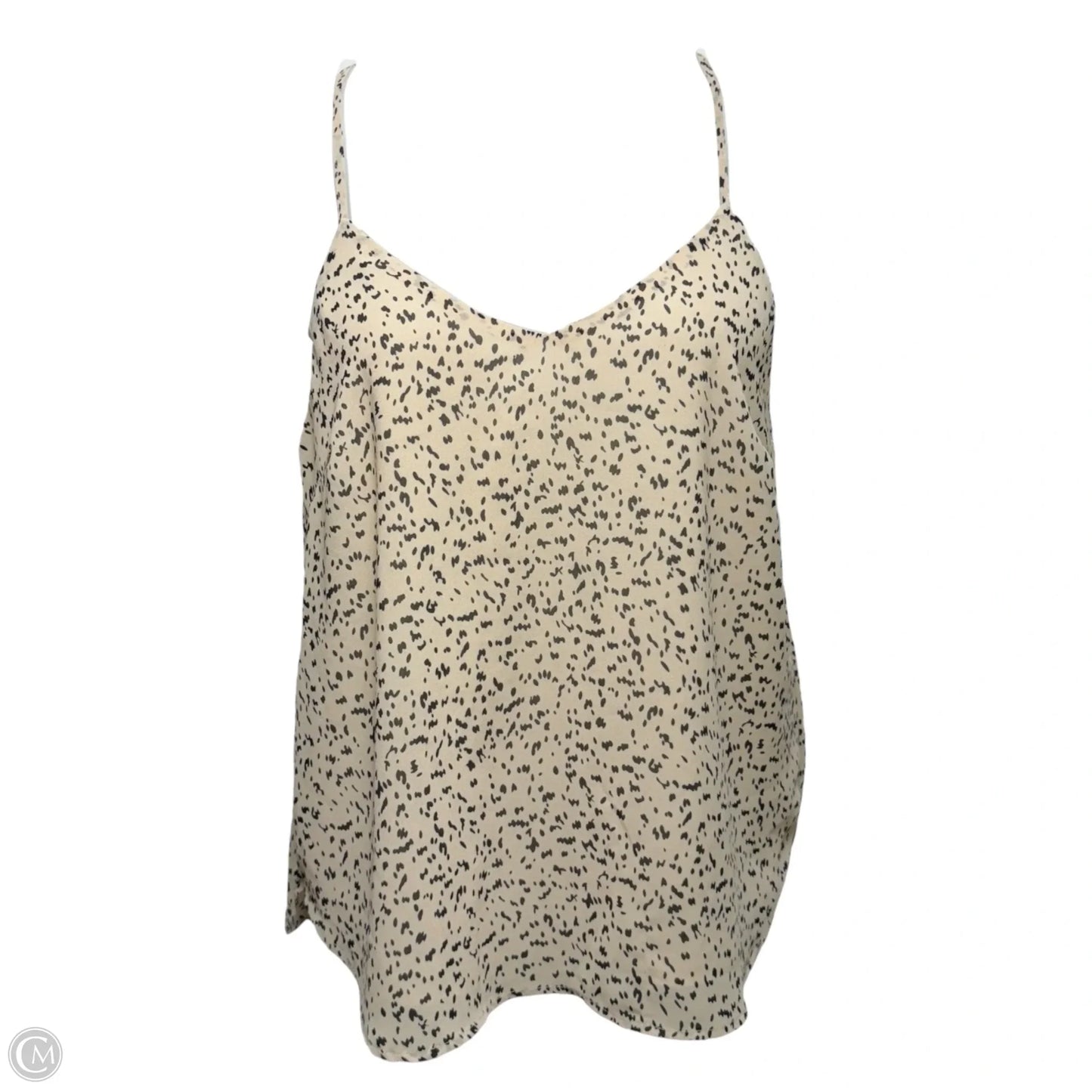 Printed Racerback Cami By Olivia Grey In Black & Cream, Size: S