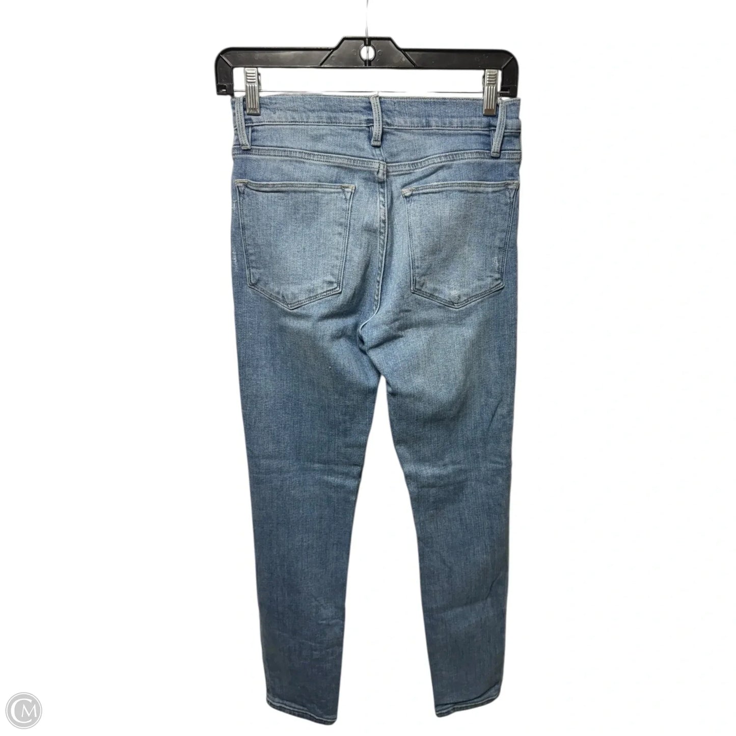 Le High Skinny Jeans Skinny By Frame In Blue Denim, Size: 2