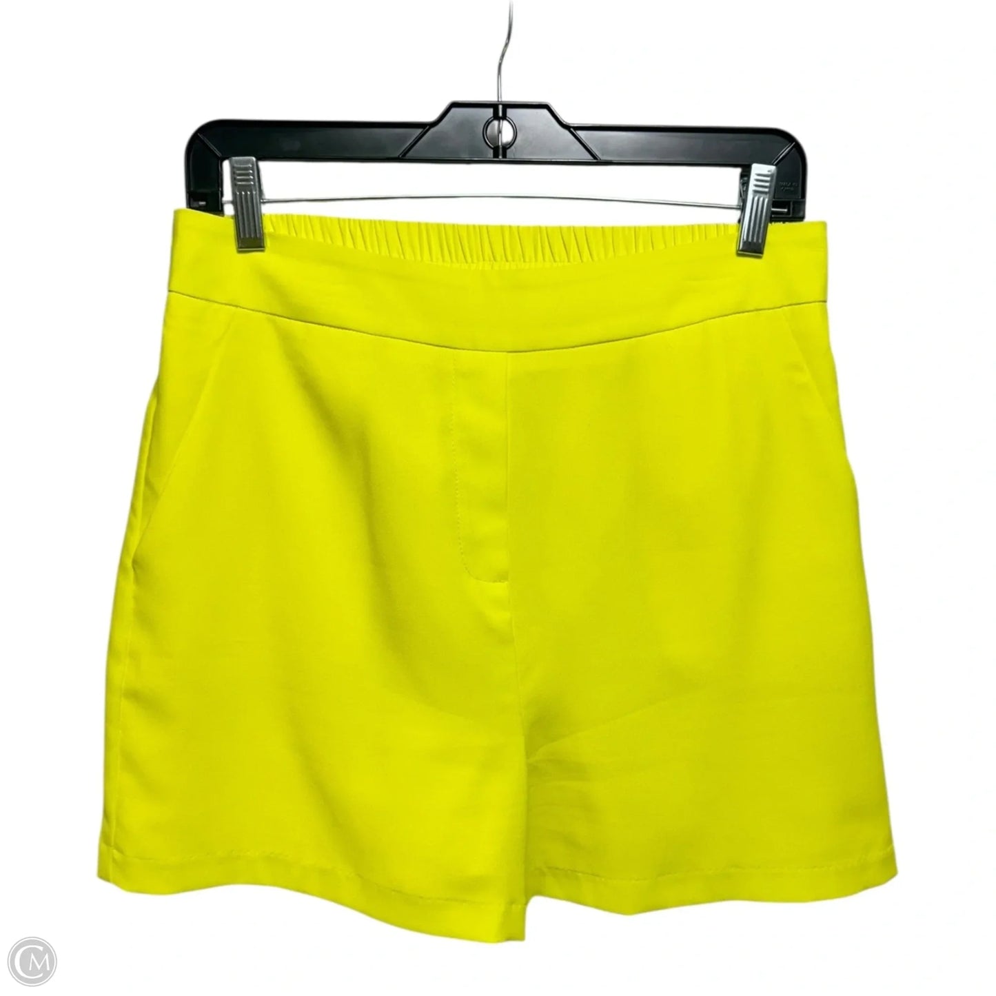 Structured Lillie Shorts By Skies Are Blue In Neon Lime Yellow, Size: M