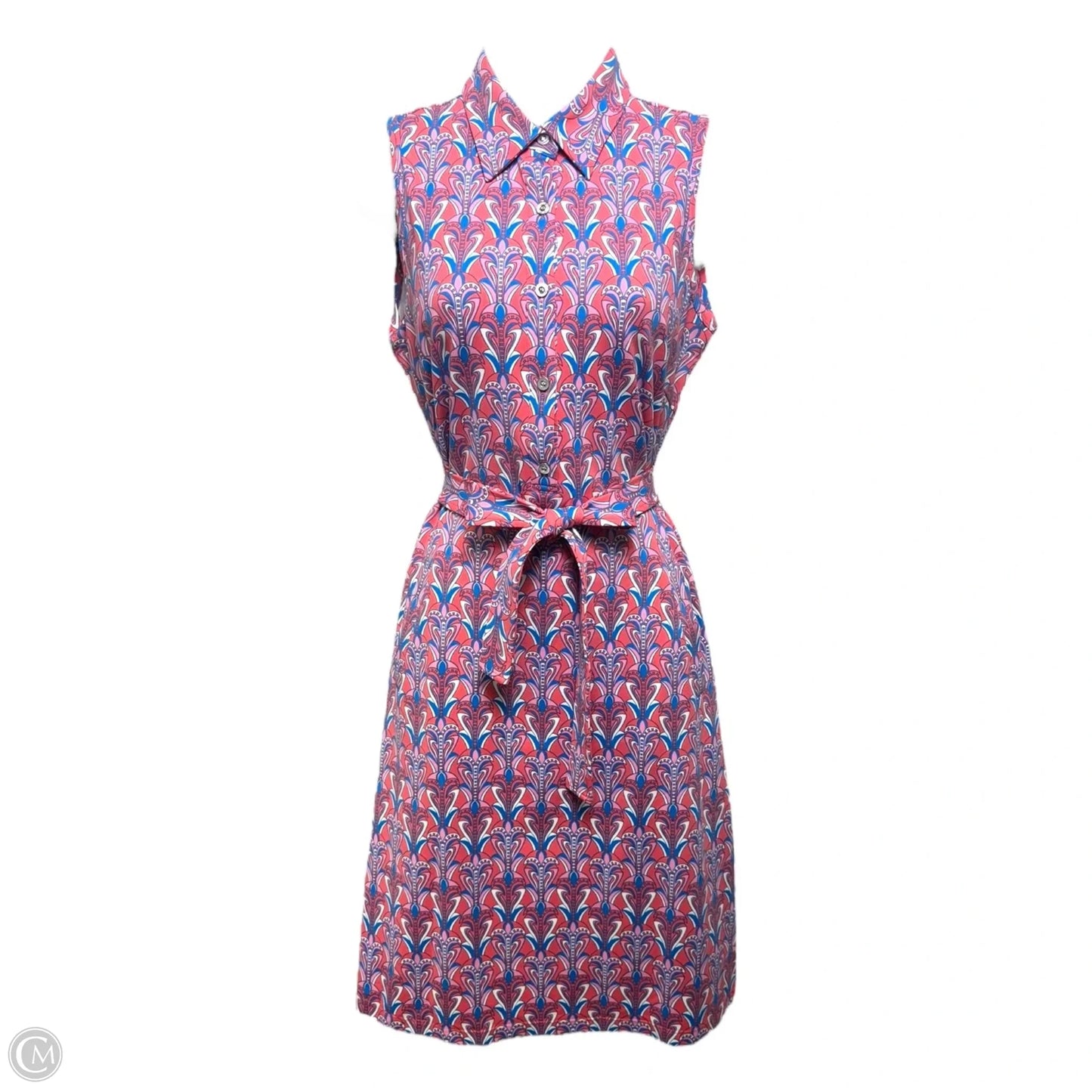 Dress Casual Short By J Mclaughlin In Blue & Pink, Size: S