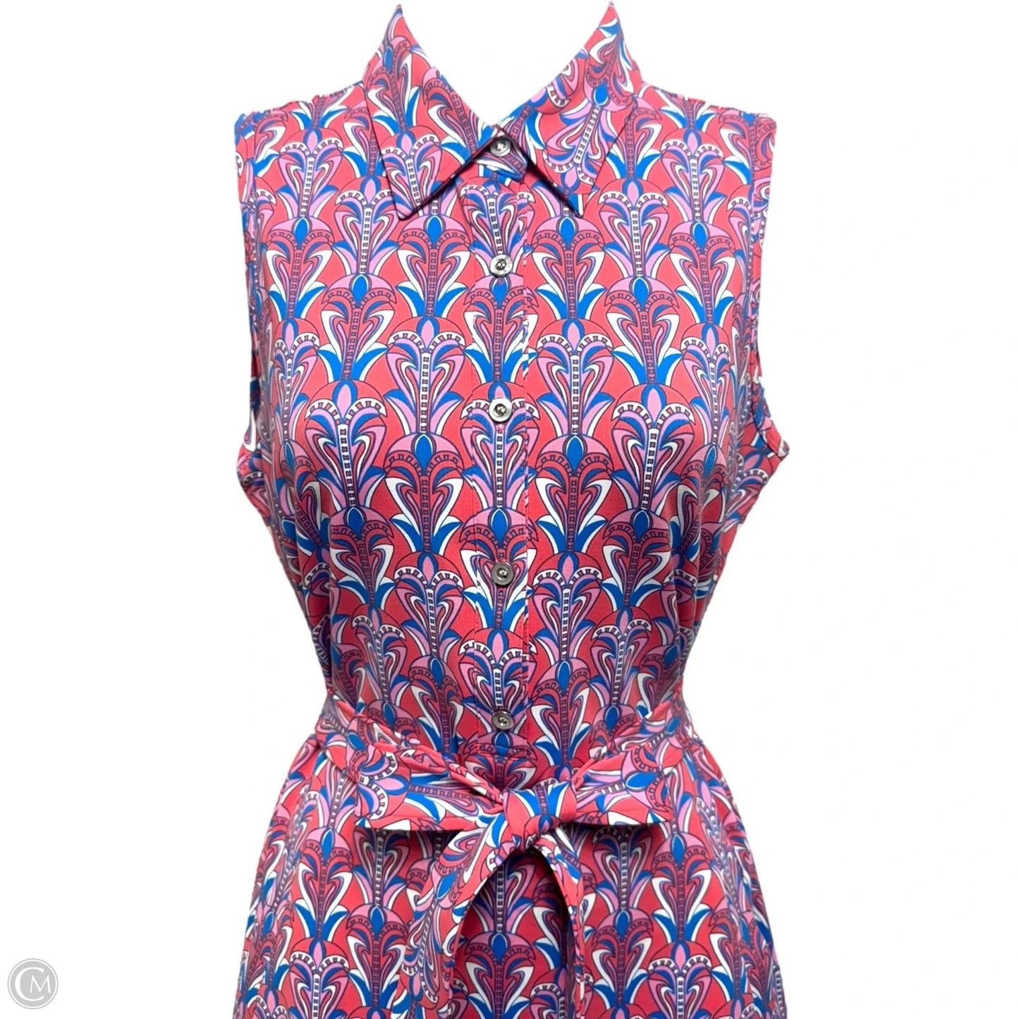 Dress Casual Short By J Mclaughlin In Blue & Pink, Size: S