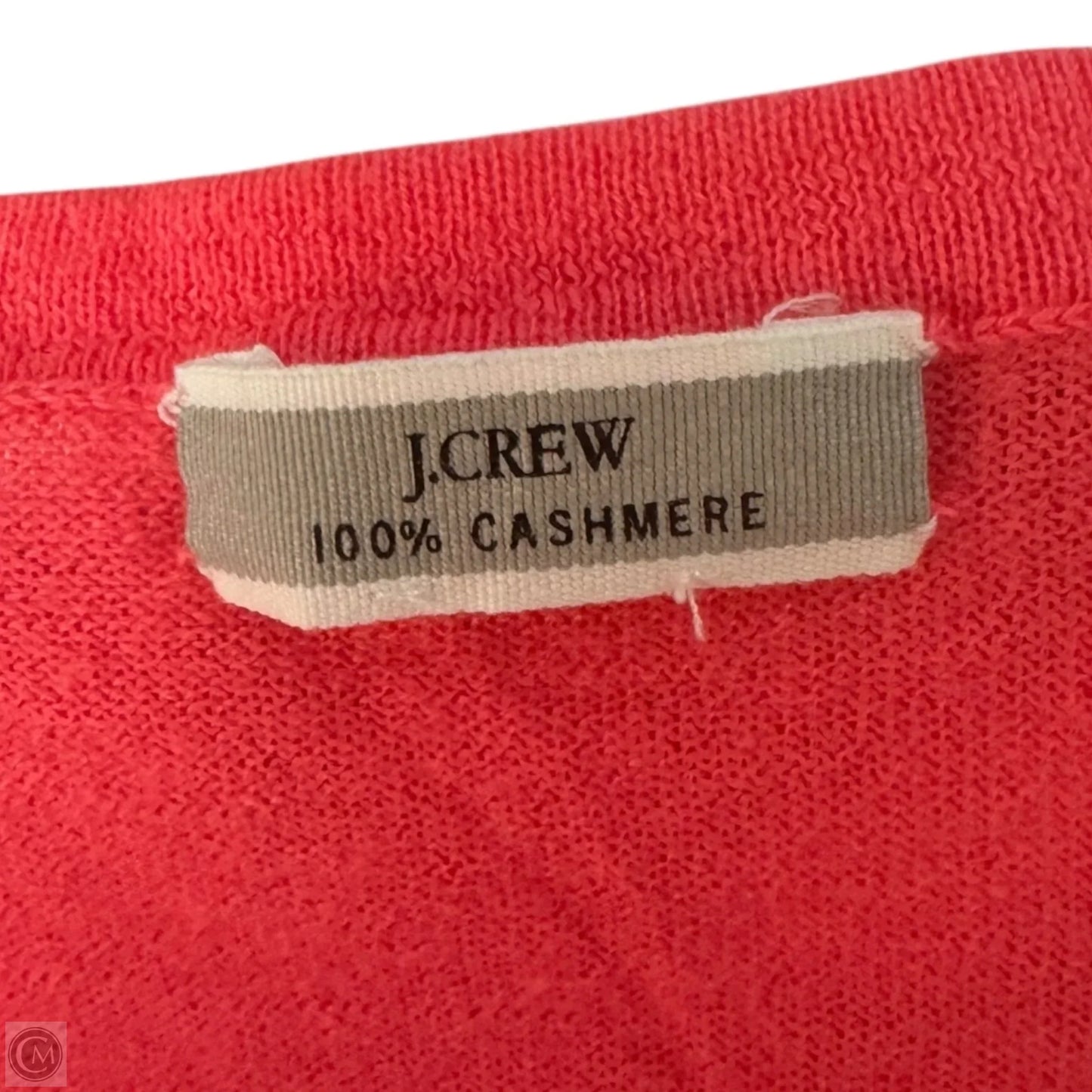 Sweater Cardigan Cashmere By J. Crew In Coral, Size: S