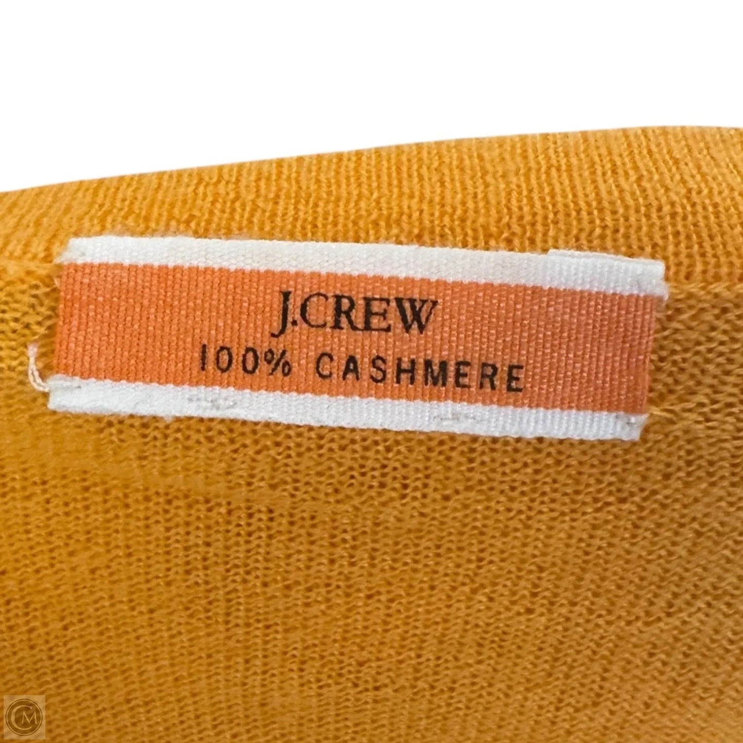 Sweater Cardigan Cashmere By J. Crew In Orange, Size: S
