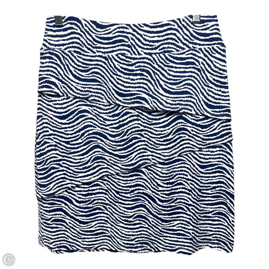 Skirt Mini & Short By J Mclaughlin In Blue & White, Size: S