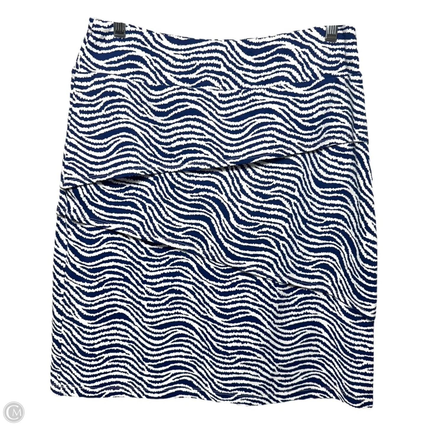 Skirt Mini & Short By J Mclaughlin In Blue & White, Size: S