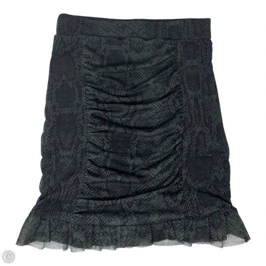 Romi Mesh Mini Skirt By Free People In Snakeskin Print, Size: XS