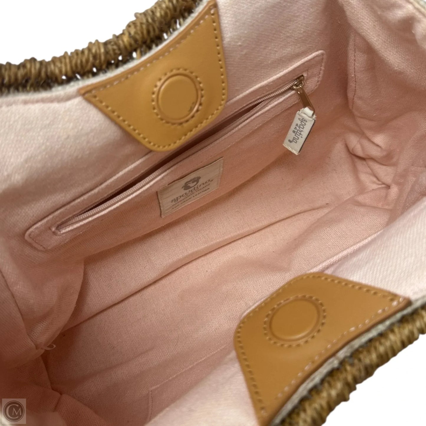 Embroidered Jute Tote By Spartina, Size: Medium