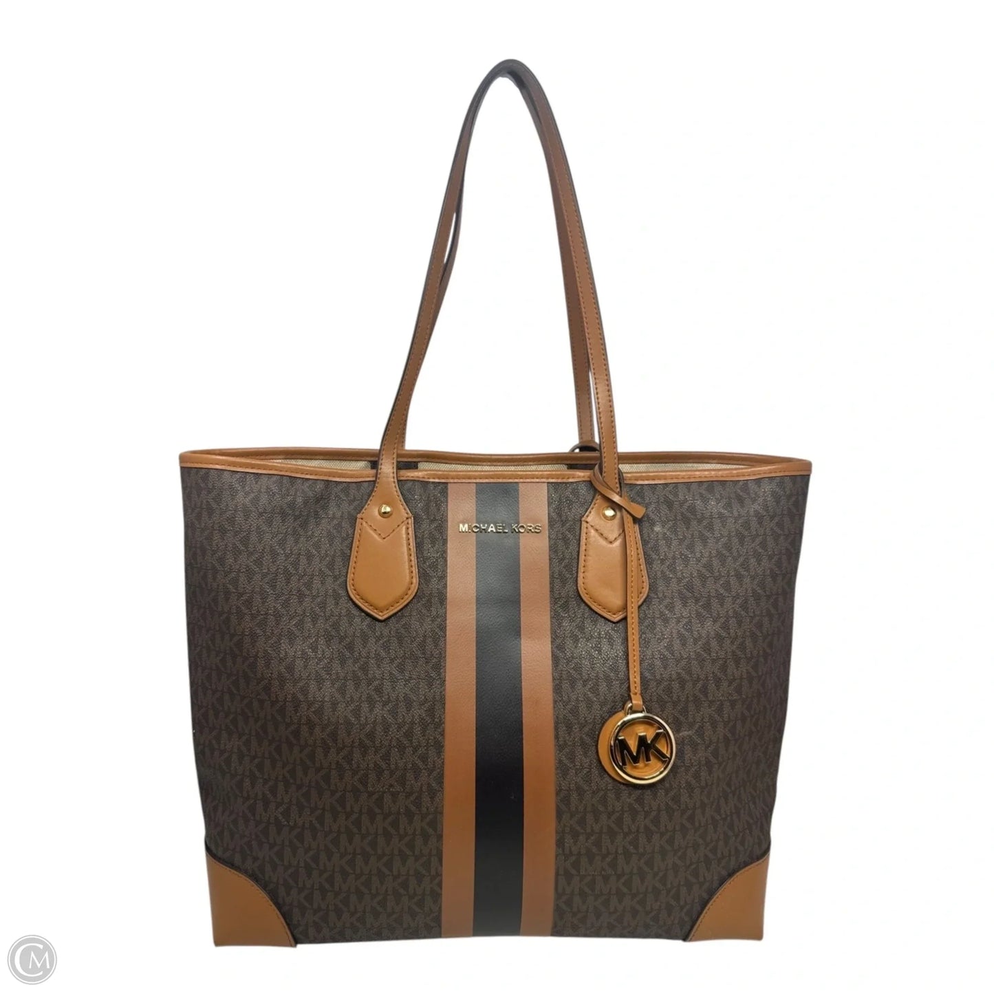 Eva Stripe Logo Tote By Michael By Michael Kors, Size: Large