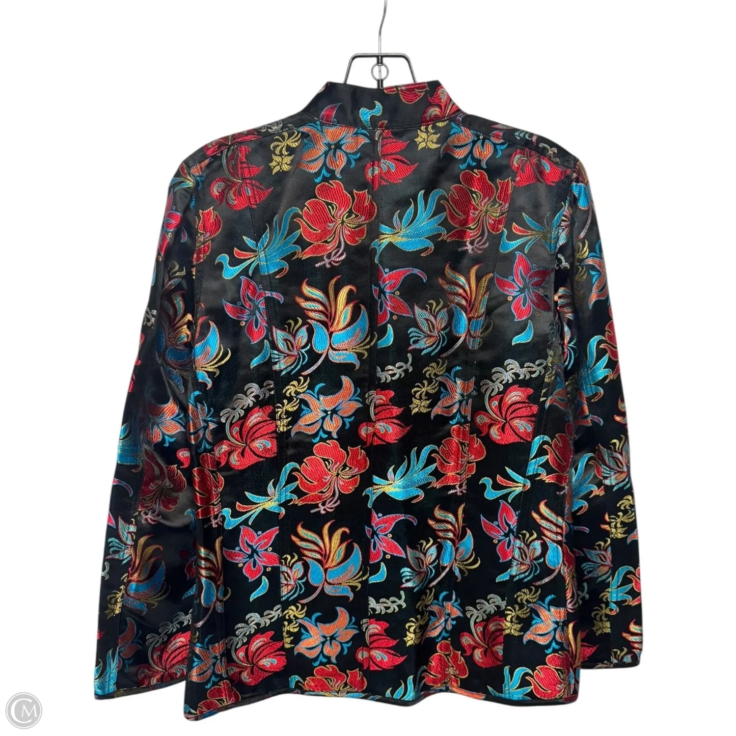 Jacket By Chicos In Floral Print, Size: 4