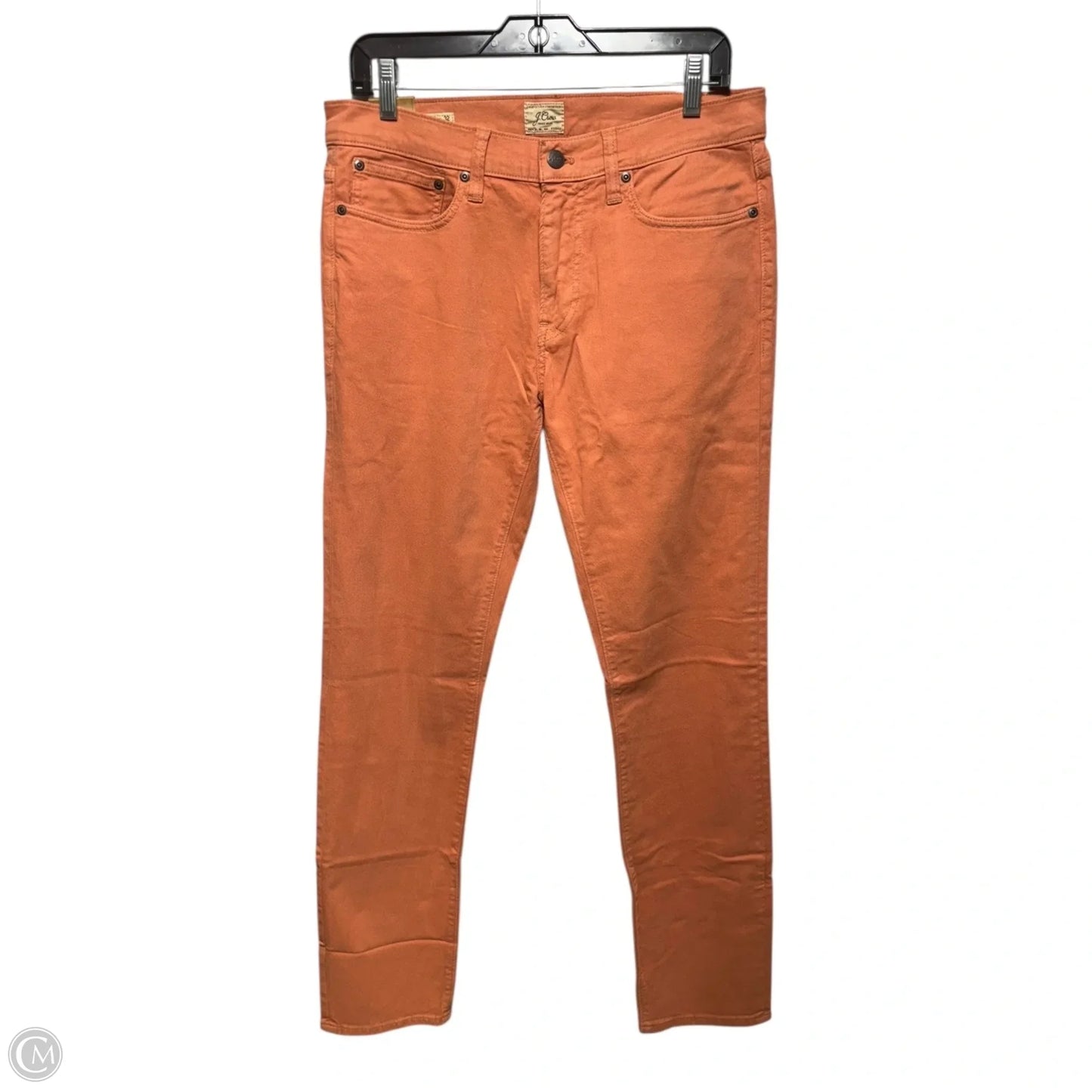 Jeans Skinny By J. Crew In Orange, Size: 12