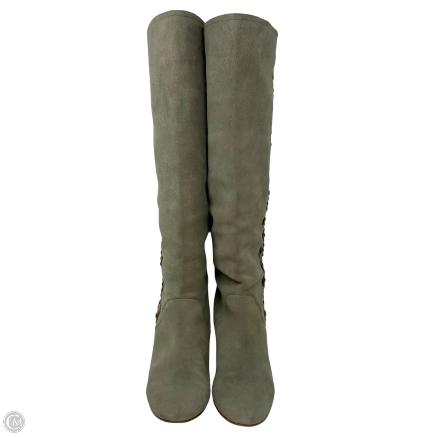 Riyna Hidden Wedge Boots By Gianni Bini In Green, Size: 7.5