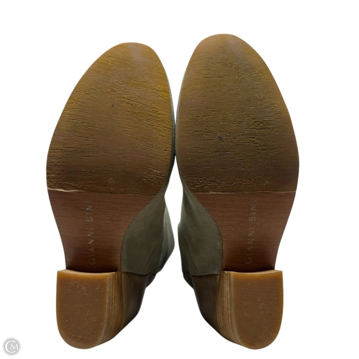 Riyna Hidden Wedge Boots By Gianni Bini In Green, Size: 7.5