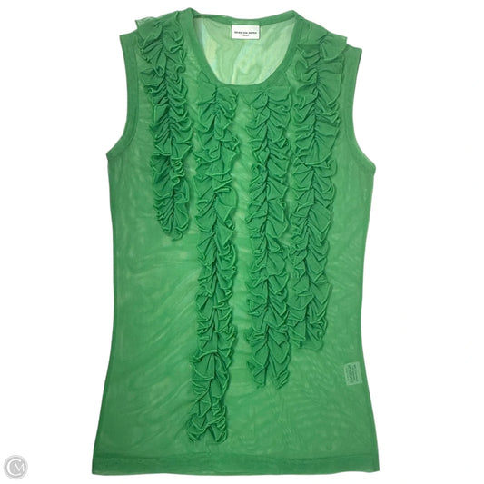 Hoser Sheer Top By Dries Van Noten In Green, Size: S
