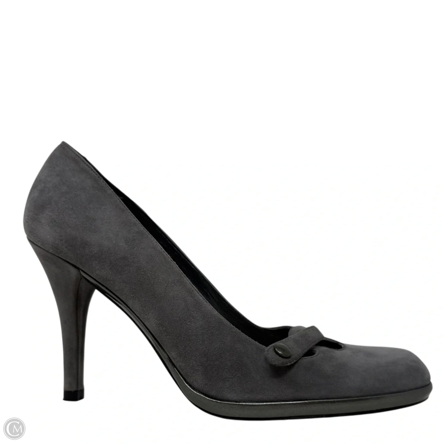 Mary Jane Classic Pumps Designer By Stuart Weitzman In Grey, Size: 6.5