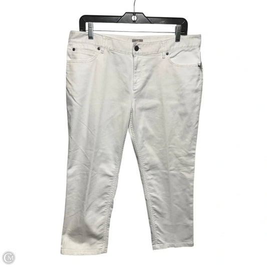 Jeans Cropped By J. Jill In White, Size: 12p