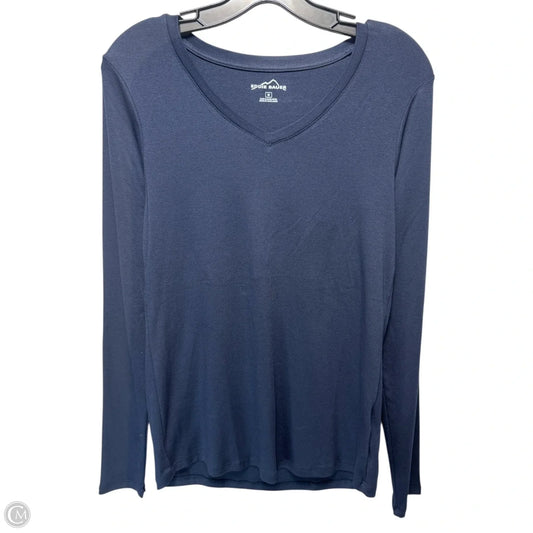 Top Long Sleeve Basic By Eddie Bauer In Navy, Size: M
