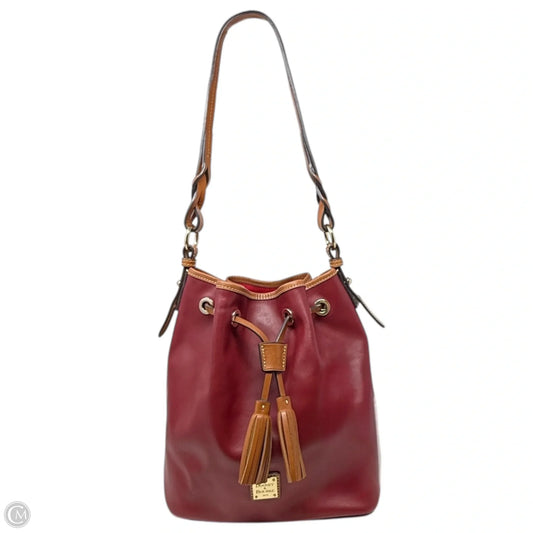 Wexford Leather Tasha Drawstring Shoulder Bag Designer By Dooney And Bourke, Size: Medium