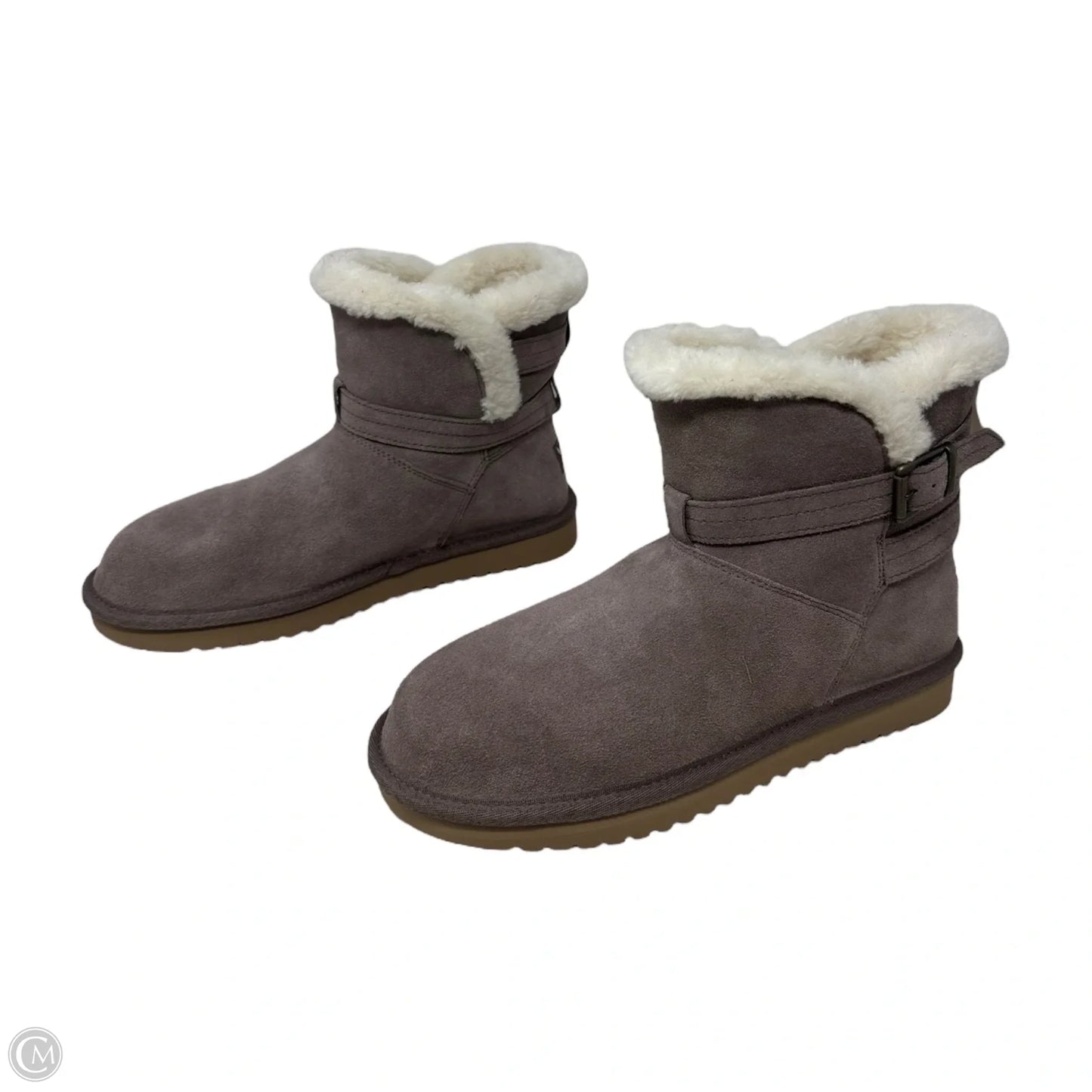 Boots Ankle Flats By Koolaburra By Ugg In Taupe, Size: 8