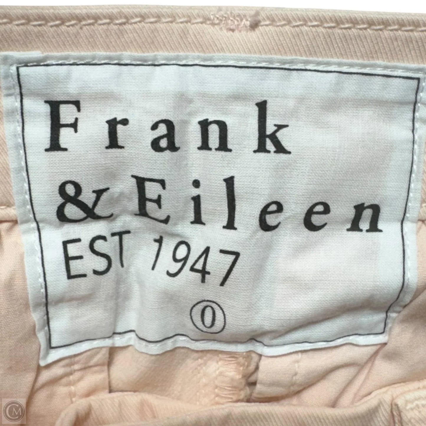 Wicklow Italian Chino Pants By Frank And Eileen In Peach, Size: 0