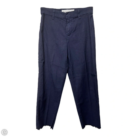 Kinsale Italian Performance Linen Pants By Frank And Eileen In Navy, Size: 0