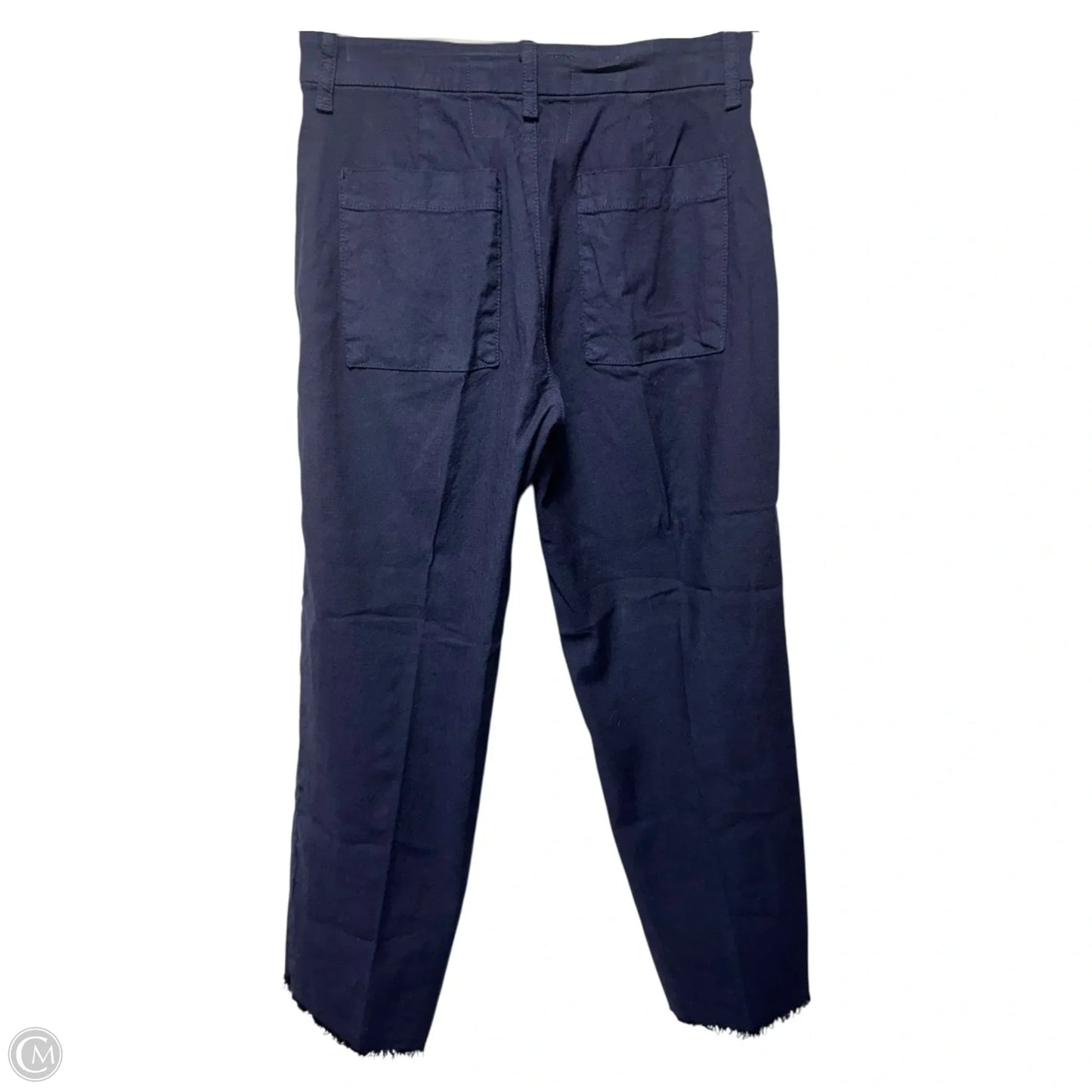 Kinsale Italian Performance Linen Pants By Frank And Eileen In Navy, Size: 0