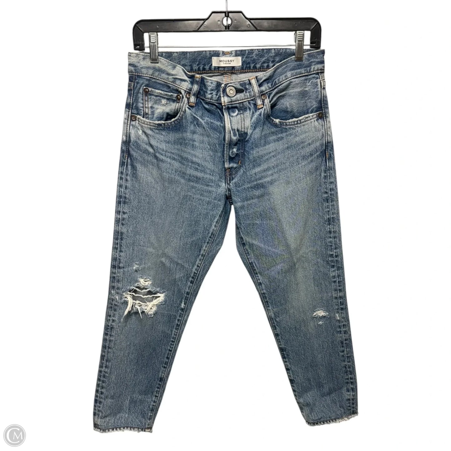 Jeans Boyfriend By Moussy In Blue Denim, Size: 4