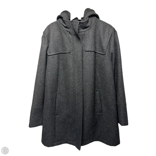 Wool Blend Coat Other By Ava & Viv In Grey, Size: 1x