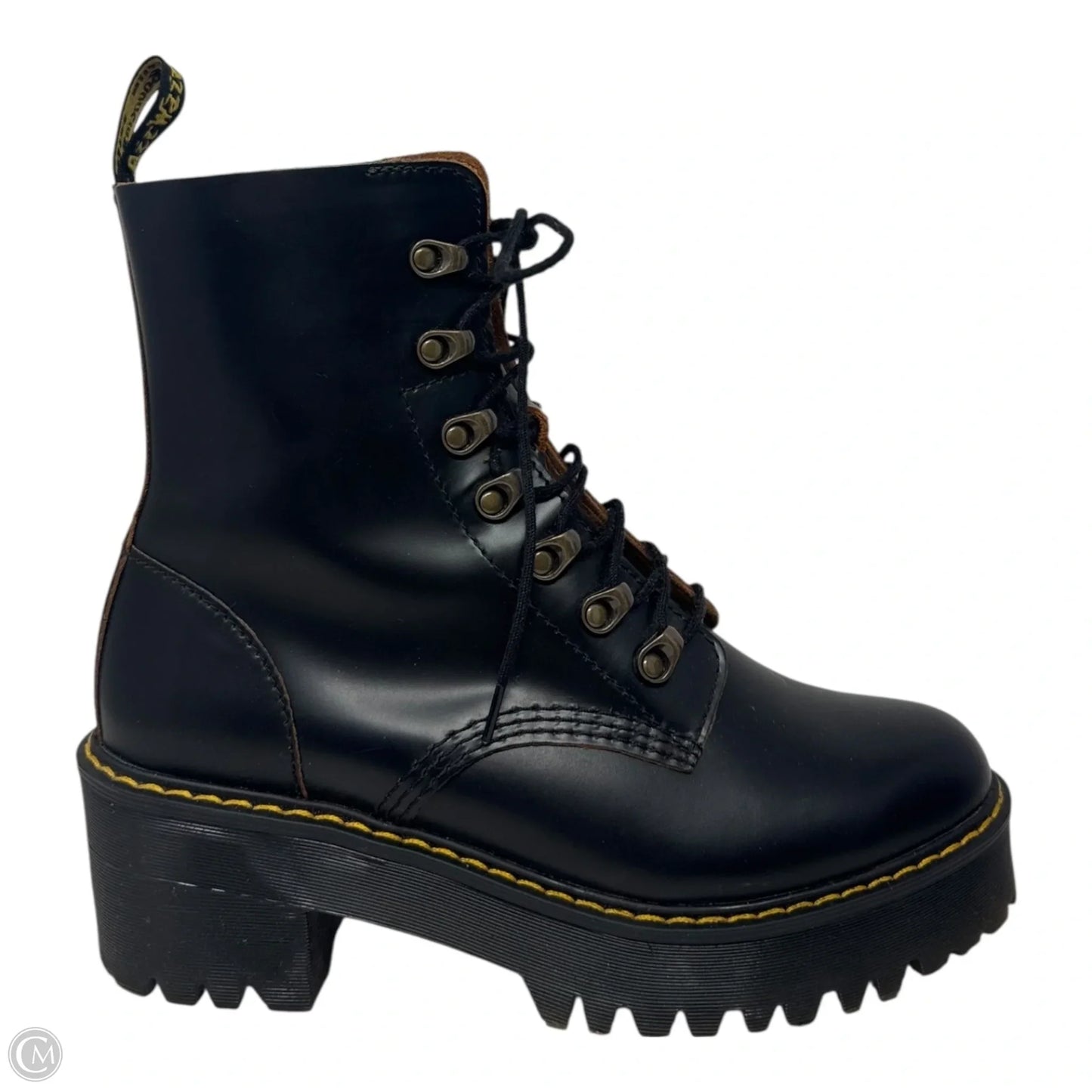 Leona Boots Ankle Heels By Dr Martens In Black, Size: 9