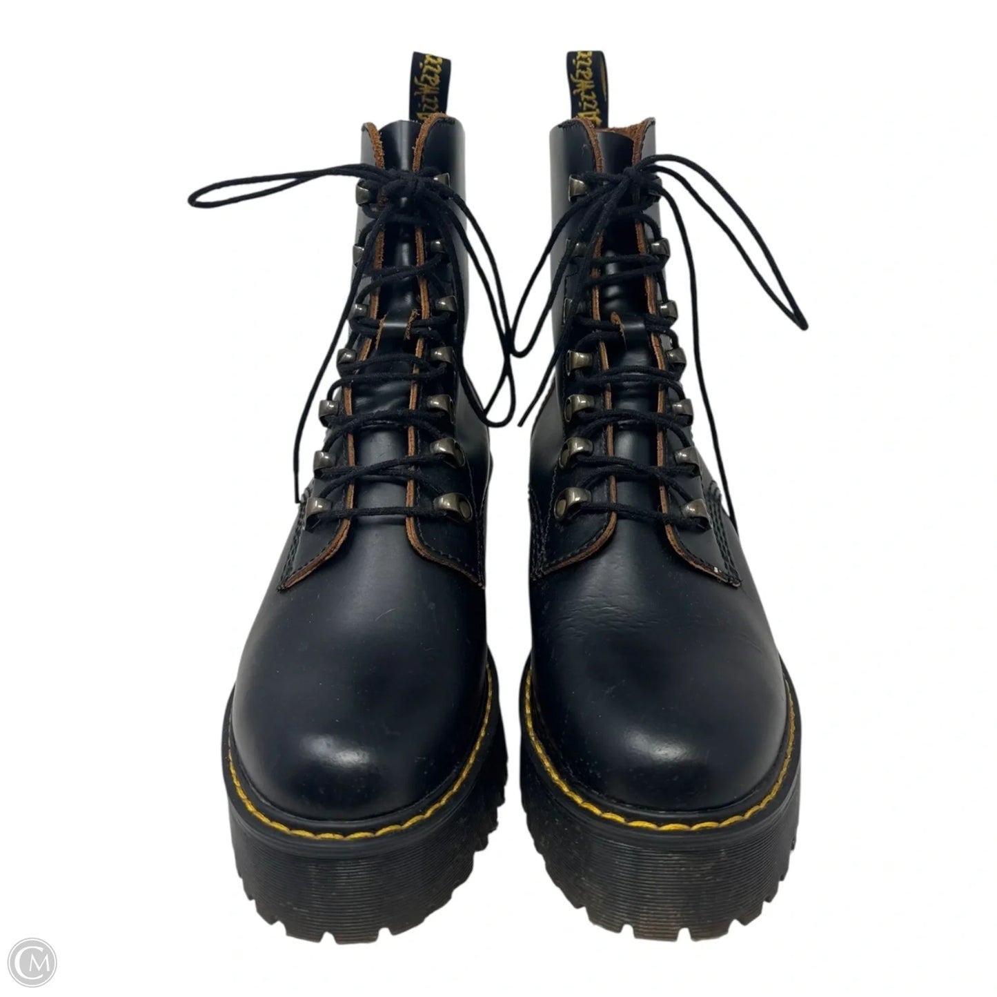 Leona Boots Ankle Heels By Dr Martens In Black, Size: 9