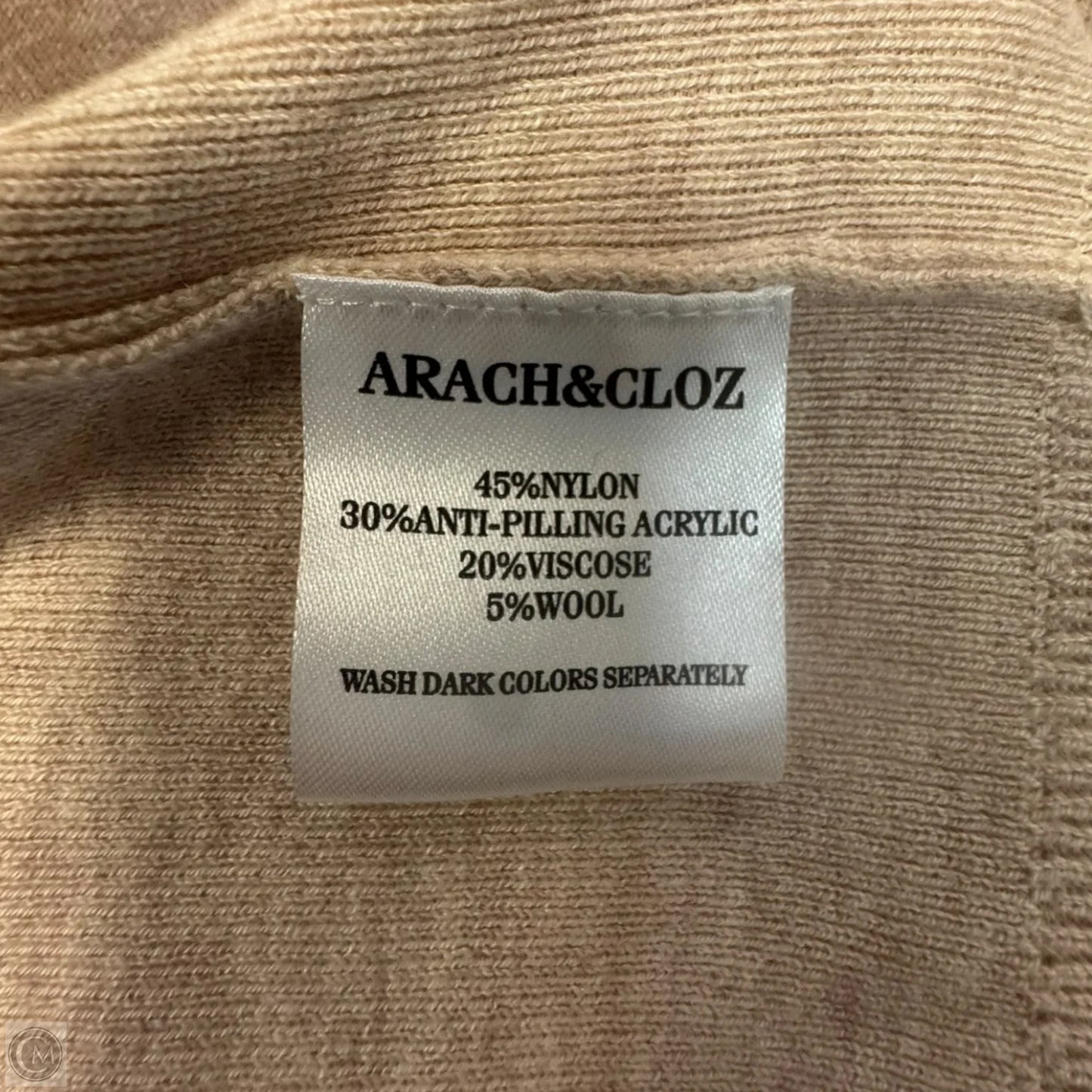 Sweater By ARACH & CLOZ In Tan, Size: Xl
