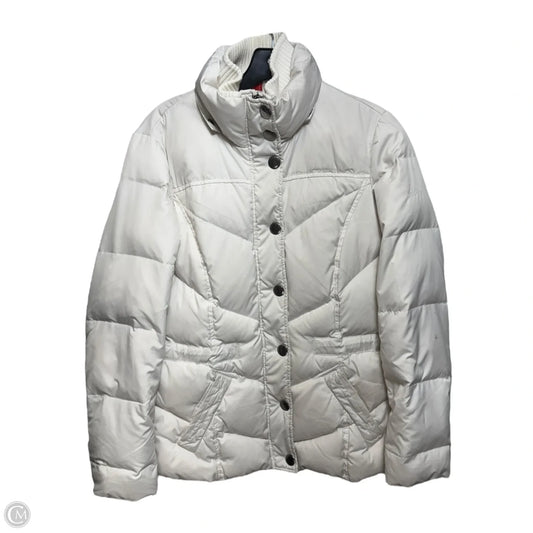 Jacket Puffer & Quilted By Esprit In White, Size: 6