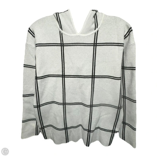 Sweatshirt Hoodie By Rachel Roy In Black & White, Size: S